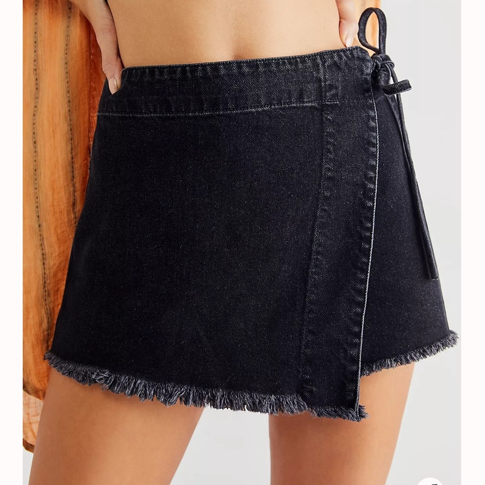 Free People Emmy Denim Skort